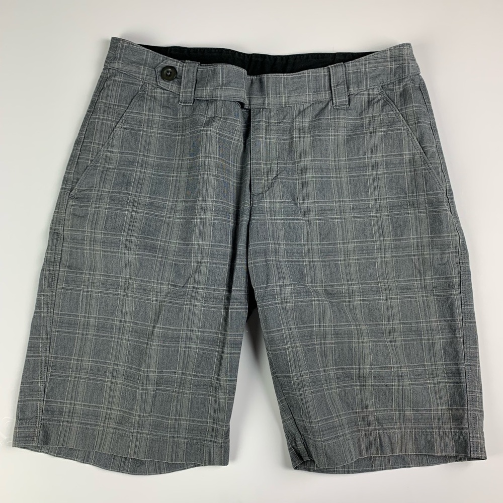 The North Face Gray Plaid Hiking Bermuda Shorts